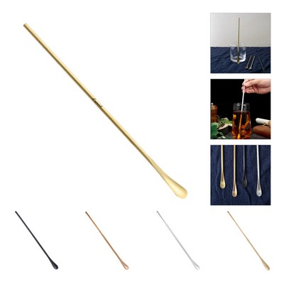 Stainless Steel Long Handle Coffee Stirring Spoons 8.6"