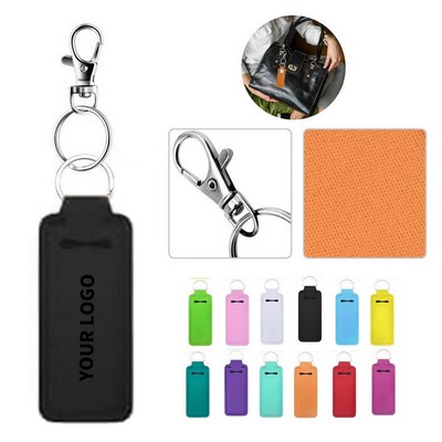 Neoprene Lip Balm Keychain Holder