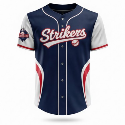 Unisex Full Button Upf Mesh Baseball Jersey 5.5 oz