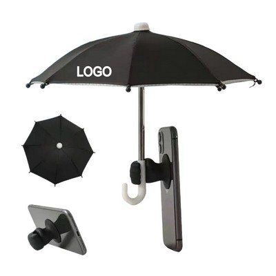 Mini Motorcycle Phone Holder Umbrella with Suction Cup