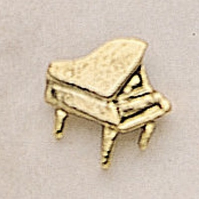 Baby Grand Piano Marken Design Cast Lapel Pin (Up to 5/8")