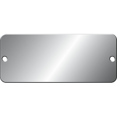 Stock Metal Blank Tags (3"x1 1/4" Aluminum Rectangle)