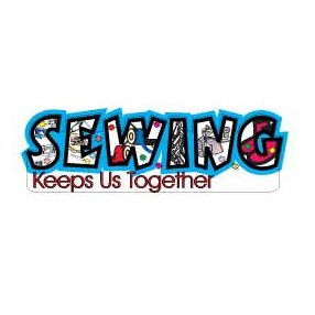 Sewing Slogan Lapel Pin