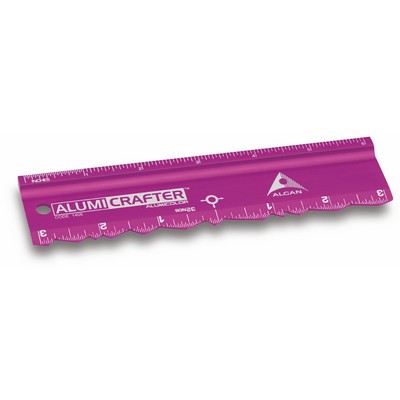 6" AlumiCrafter™ Deckled-Edge Ruler & Straight Edge Cutting Tool