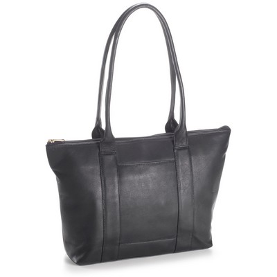 Zip Top Shopper Tote Vachetta Leather