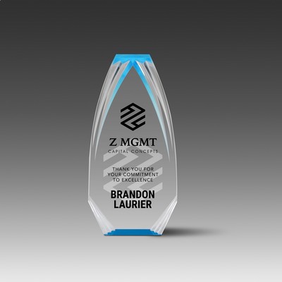 Diamond Carved Obelisk Stand Up Award™ (3-3/8"x7"x1")