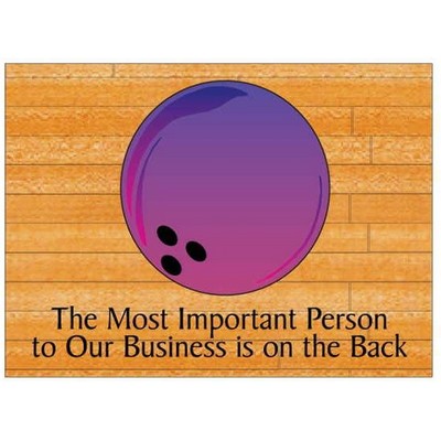 Purple Bowling Ball Rectangle Photo Hand Mirror (2½"x3½")