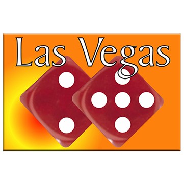 Las Vegas Dice Photo Hand Mirror (2"x3")