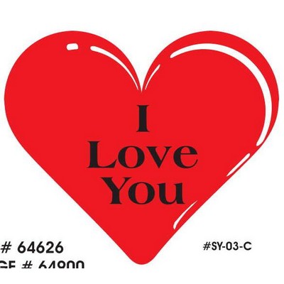 Heart Acrylic Coaster w/Felt Back