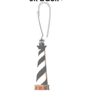 Lighthouse Zipper Pull