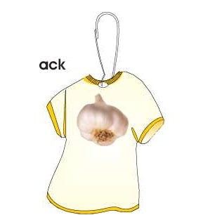 Garlic T-Shirt Zipper Pull
