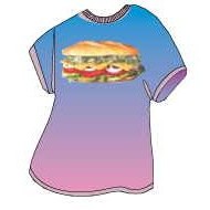 Sub Sandwich T-Shirt Lapel Pin