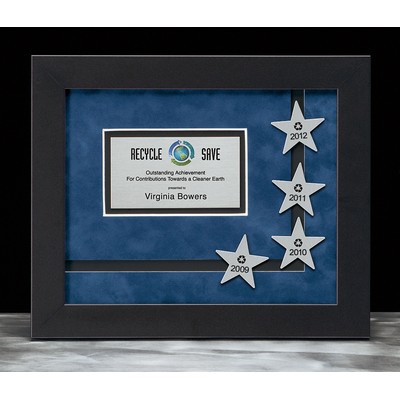 HALL OF FAME: Large Wall Perpetual w/Black Wood Frame