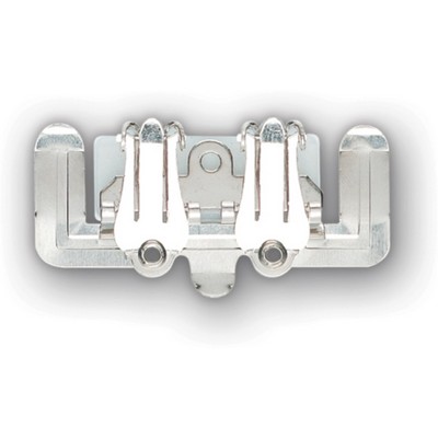 Butterfly Clip / Pocket Adapter Badge Fastener w/ Pressure Sensitive Base