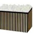 Large Pinstripe Gift Basket Box