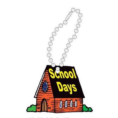 School Days House Promotional Key Chain w/ Black Back (6 Square Inch)