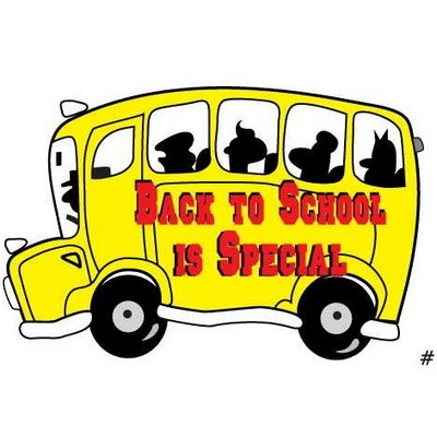 School Bus w/ Slogan Maxi Magnet (6 Square Inch)