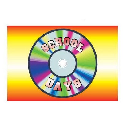 School Days Disc Rectangle Badge w/ Bar Pin (2"x3")