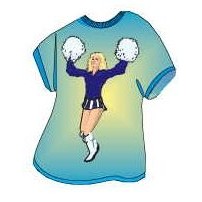 Cheerleader T-Shirt Lapel Pin