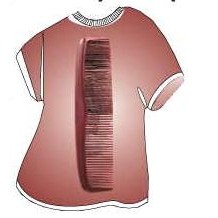 Comb T-Shirt Mighty Mini Magnet