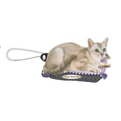 Asian Burmilla Cat Zipper Pull