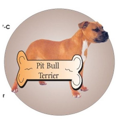 Pit Bull Terrier Dog Acrylic Coaster w/Felt Back