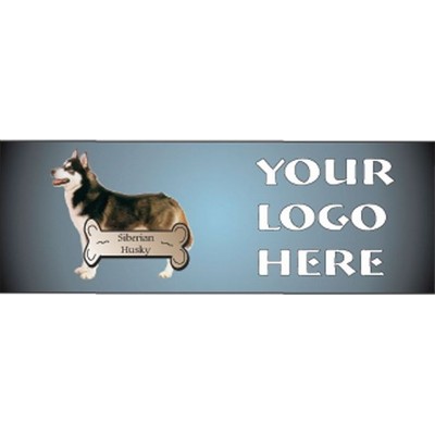 Siberian Husky Dog Panoramic Metal Photo Magnet