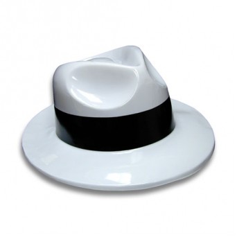 White Gangster Hat