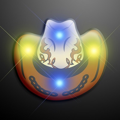 Cowboy Hat Flashing Pin - BLANK