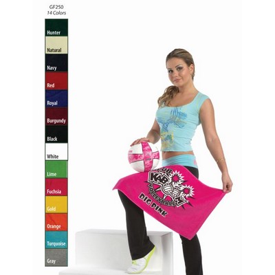 16" x 25", 2.5 lb, Premium Velour Mid-Weight Golf Towel (Embroidered)