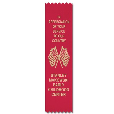 Custom Printed Pinked Top Ribbon (2"x8")