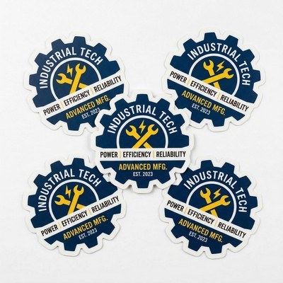 4.1 to 7 Sq. Inch Outdoor/ Indoor White Matte Vinyl Repositionable Decal