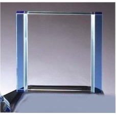 Cool Blue Crystal Square Award