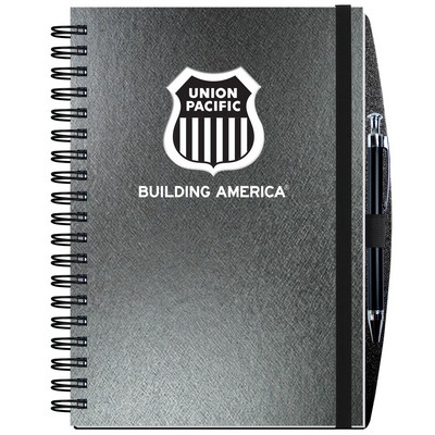 Shadowbox Paperboard Journal w/50 Sheets & Pen (7"x 10")