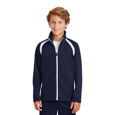 Sport-Tek® Youth Tricot Track Jacket.