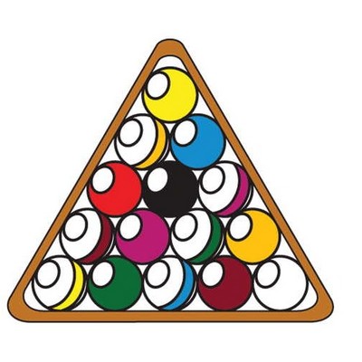 Pool Ball Rack Maxi Magnet (3 Square Inch)