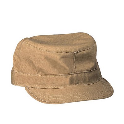 Poly/Cotton Khaki Military Fatigue Cap (XS to 2XL)