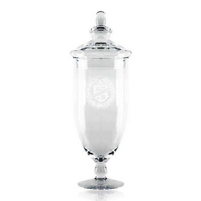 15" Lead-Free Crystal Trophy Cup w/Lid