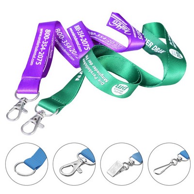 5/8" Imprinted Nylon Lanyard