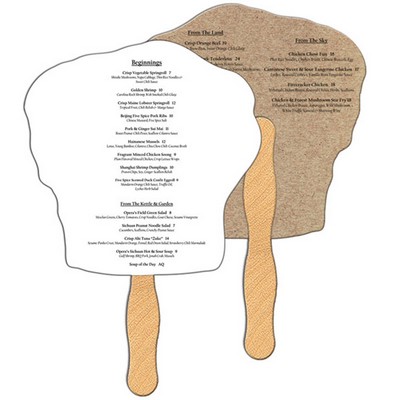 Chef Hat Recycled Hand Fan