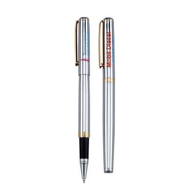 Edda Chrome Metal Rollerball Pen