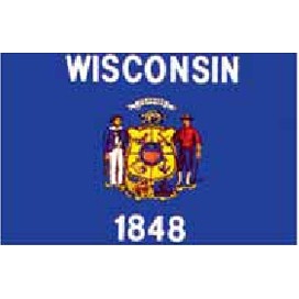 Wisconsin State Flags (2'x3')