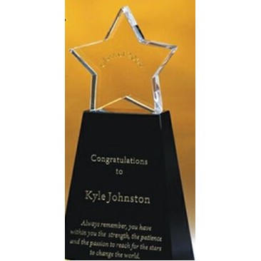 Crystal Star Award (6"x3.5"x1.5")