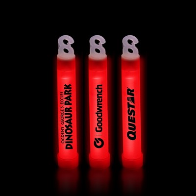 4" Premium Red Glow Stick(Printed)