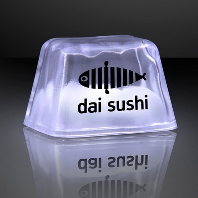 White Inspiration Ice LED Cubes - PATENT NO. D650,121 - PRINTED