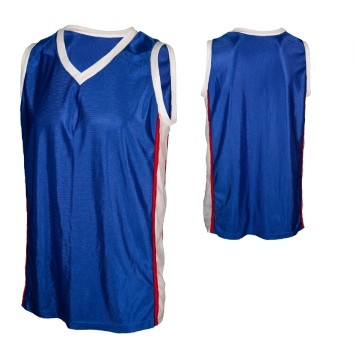 Youth Dazzle Cloth Multi Sport V-Neck Jersey Shirt w/ Contrast Panel & Piping