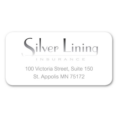 Foil Stamp/Embossed Rectangle Label Roll (½" x 1")