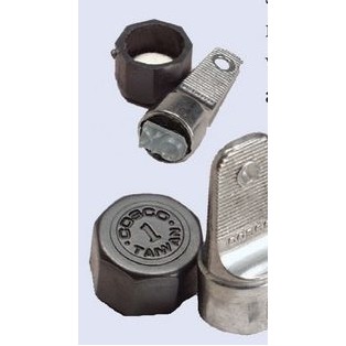 Dural Metal Inspection Stamp w/Red Rubber Die (3/4" Diameter)