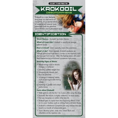 Krokodil Just the Facts Rack Card (4" x 9")