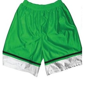 Adult 5" Inseam Cool Mesh Athletic Short w/ Contrast Bottom Panel & Piping